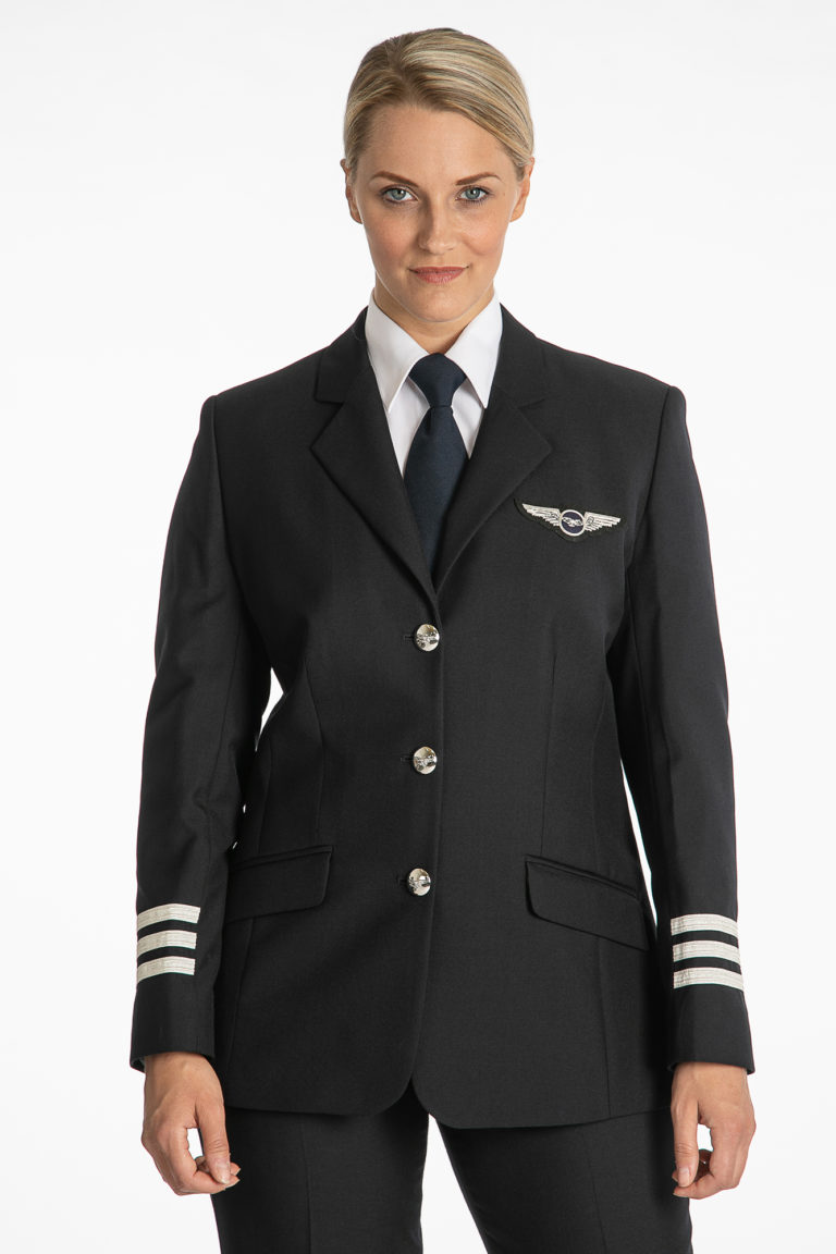 Ladies Pilot Uniform Single Breasted Jacket Black   Navy. - Armstrong 